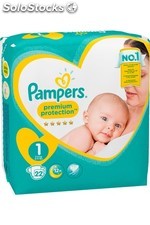 Pampers Couches Bébé Taille 1 : 2-5 Kg New Baby Pampers : Le Paquet De 22
