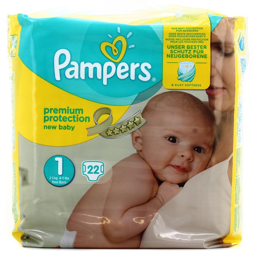 Pampers Couches Bébé Taille 1 : 2-5 Kg New Baby Pampers : Le