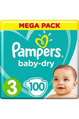 Pampers Pampers Baby Dry Mega T3 X100
