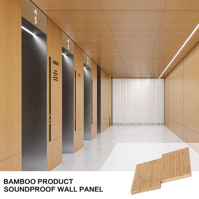 Panel de bambú natural Paneles de pared que bloquean el ruido para sala de