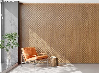 Panel de bambú natural Paneles de pared que bloquean el ruido para sala de - Foto 3