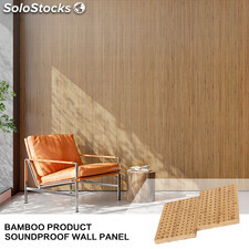 Panel de bambú natural Paneles de pared que bloquean el ruido para sala de