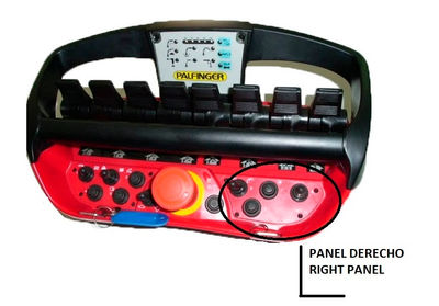 Panel lateral derecho sin botones mando Scanreco RC400 G1 - Foto 4