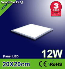 panel led 12w 20x20x1.25cm 750lm
