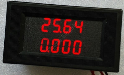 Panel medidor multifuncional de potencia AC digital doble LED vatios KWh factor