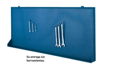 Panel para ganchos azul 1500x140x830mm metalworks GR16 - Foto 2
