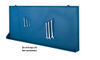 Panel para ganchos azul 1500x140x830mm metalworks GR16