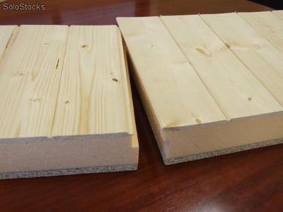 Panel Sandwich acabado madera Abeto Friso - Foto 2