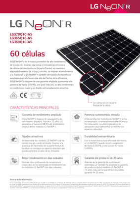 Panel solar / lg NeON® r / 360W / 365W /370W - Foto 3