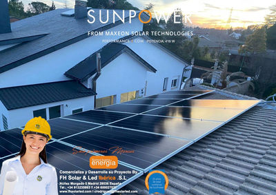 Panel solar sunpower SPR-P3-420W-COM-1500 eficiencia 20,14% tolerancia +5/0% - Foto 3