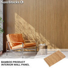 Paneles de bambú para decoración, paneles de pared de interior estriados tarima