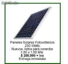 Paneles solares 250 Watts. Precio Increible $ 200.000 + iva