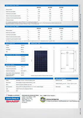 Paneles solares fotovoltaicos sharp nd-rj 260/265W/270W - Foto 5