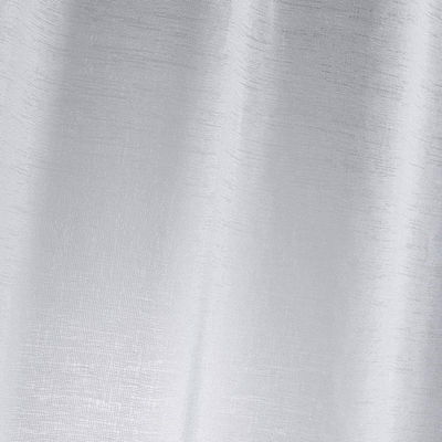Panneau à oeillets - 140 x 240 cm - effet lin tisse esther - blanc - Photo 2