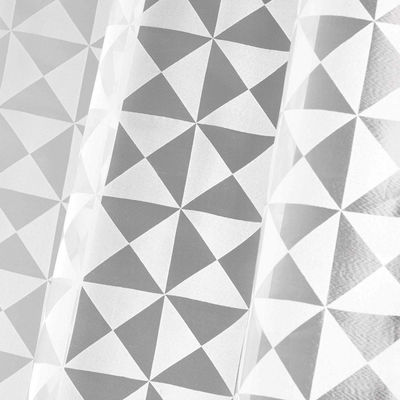 Panneau à oeillets - 140 x 240 cm - organza devore geomatic - blanc - Photo 2