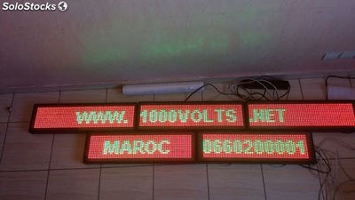 Afficheur LED 1m /40cm - 1000volts signalisation LED Maroc ; panneau led  maroc ; ecrant geant led maroc , affichage dynamique maroc