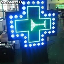 Panneau LED croisé pour pharmacie seul face