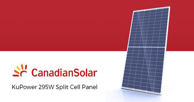 Panneau photovoltaique 295 Wc CanadianSolar Poly Half-Cell, 60 cellules
