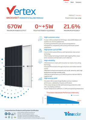 Panneaux solaire photovoltaïque trina solar 660wc - Photo 2