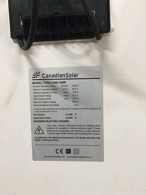 Pannelli fotovoltaici canadian solar 230 w usati