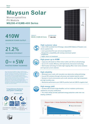 pannelli solari/moduli solari/impianto fotovoltaico scando 410w mezza cella PERC - Foto 4