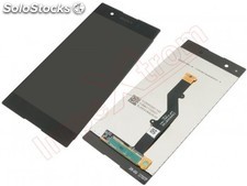 Pantalla completa (LCD/display + digitalizador/táctil) negra para Sony Xperia