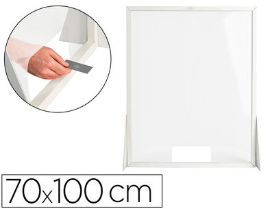 Pantalla de proteccion q-connect carton formato vertical 70X100 cm