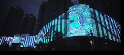 Pantalla LED de Arquitectura y Transparencia,Fachada nave industrial,Malla LED - Foto 4