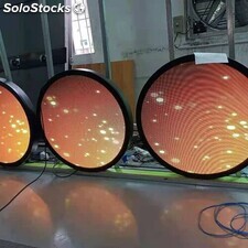 Pantalla LED de forma redonda p2.5, p3, p4 para interiores o exteriores