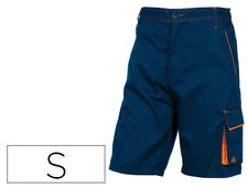Pantalon de trabajo deltaplus bermuda cintura ajustable 5 bolsillos color azul