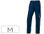 Pantalon de trabajo deltaplus cintura ajustable 5 bolsillos color azul naranja - 1