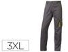 Pantalon de trabajo deltaplus cintura ajustable 5 bolsillos color gris verde