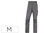 Pantalon de trabajo deltaplus cintura elastica 5 bolsillos color gris / negro - 1