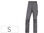 Pantalon de trabajo deltaplus cintura elastica 5 bolsillos color gris / negro - 1