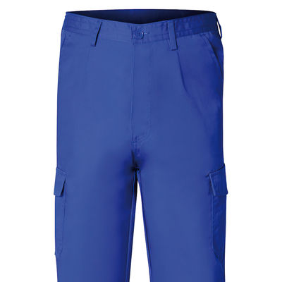 Pantalon De Trabajo Largo, Color Azul, Multibolsillos, Resistente, Talla 46 - Foto 3