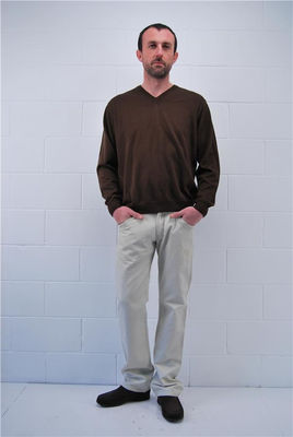 Pantalon homme Marithe f.g new zipix beige - Photo 2