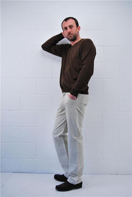 Pantalon homme Marithe f.g new zipix beige - Photo 3
