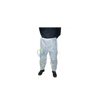 Pantalón industria blanco desechable TST polipropileno, caja de 100 unidades