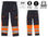 Pantalón multibolsillos homologado alta visibilidad negro/naranja A.V. - 1