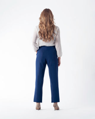 Pantalon Regular Fit - Bleu Ciel Et Bleu Marine - Photo 5