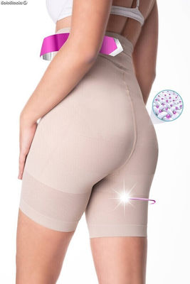 Pantaloncini snellenti anticellulite con fibra Emana®, Ella 89-Nude-S/M (34-38) - Foto 3