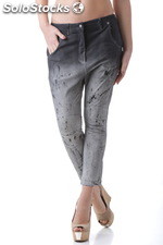 Pantalone Baggy Effetto Pelle Bray Steve Alan