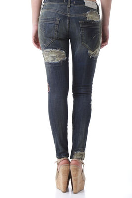 Pantalone Jeans con Toppe mimetiche e Ricamo Bray Steve Alan - Foto 2