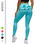Pantalones deportivos transpirables de cintura alta para mujer, mallas de Yoga - 1