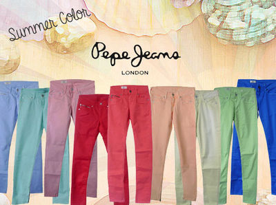 Pantalons colorés Pepe Jeans Femme