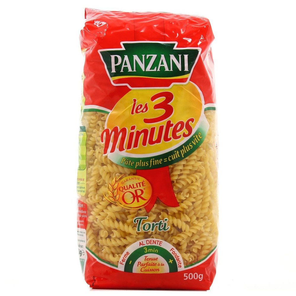 Panzani Pates Les 3 Minutes Torti Le Paquet De 500 G