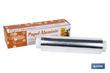 Papel Aluminio para uso profesional | Estuche con sierra de corte | Especial