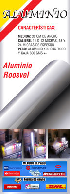 papel aluminio roosvel