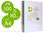 Papel color q-connect din a4 80 gr 5 colores surtidos intensos paquete de 500 - 1
