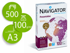 Papel fotocopiadora navigator din A3 100 gramos paquete de 500 hojas